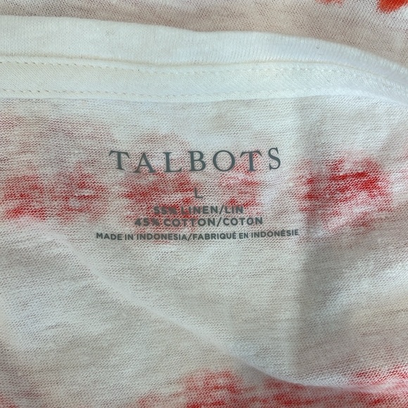 CINCHED SHOULDER BATEAU NECK TEE - TIE-DYE STRIPE - Picture 4 of 4